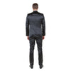 Mens 3pc Solid Satin Suit Set w/ Free Bowtie - Bundle Bus