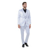 Mens 3pc Solid Satin Suit Set w/ Free Bowtie - Bundle Bus