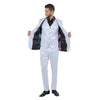 Mens 3pc Solid Satin Suit Set w/ Free Bowtie - Bundle Bus