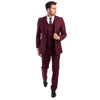 Men's 3pc Solid Suit, Notch Lapel - Bundle Bus