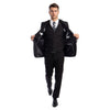 Men's 3pc Solid Suit, Notch Lapel - Bundle Bus