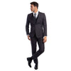 Men's 3pc Solid Suit, Notch Lapel - Bundle Bus