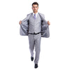 Men's 3pc Solid Suit, Notch Lapel - Bundle Bus