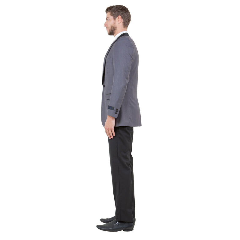 Men's 3pc Tuxedo w/ Satin Shawl Collar & Expandable Clip Pants - Bundle Bus