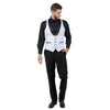 Men's 3pc Tuxedo w/ Satin Shawl Collar & Expandable Clip Pants - Bundle Bus