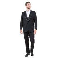 Men's 3pc Tuxedo w/ Satin Shawl Collar & Expandable Clip Pants - Bundle Bus