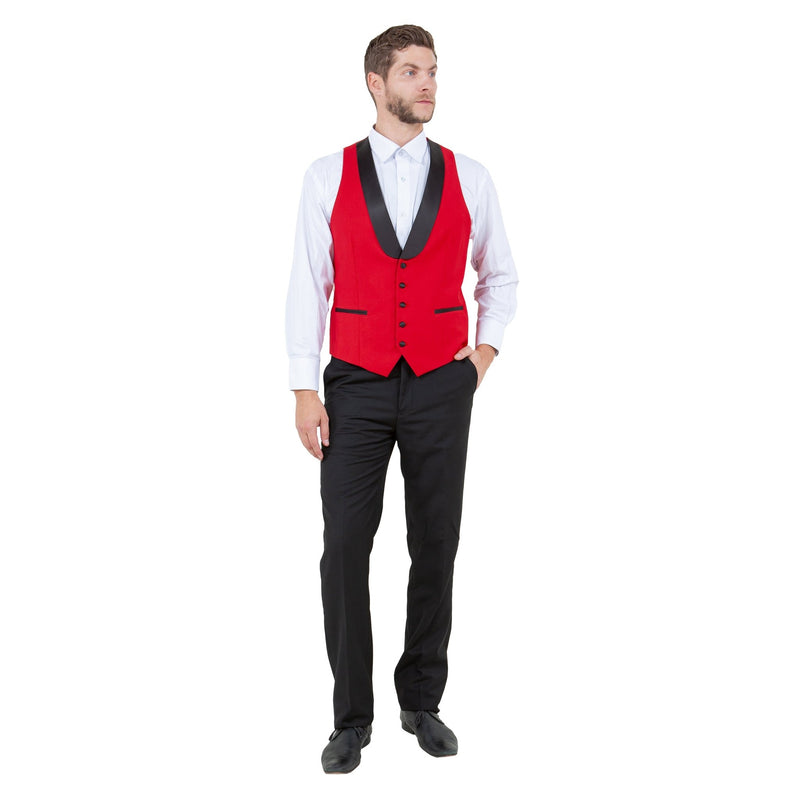 Men's 3pc Tuxedo w/ Satin Shawl Collar & Expandable Clip Pants - Bundle Bus