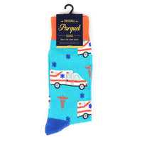 Men's Ambulance Novelty Socks - Bundle Bus