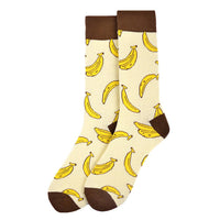 Men's Banana Novelty Socks - NVS19544 - YW - Bundle Bus