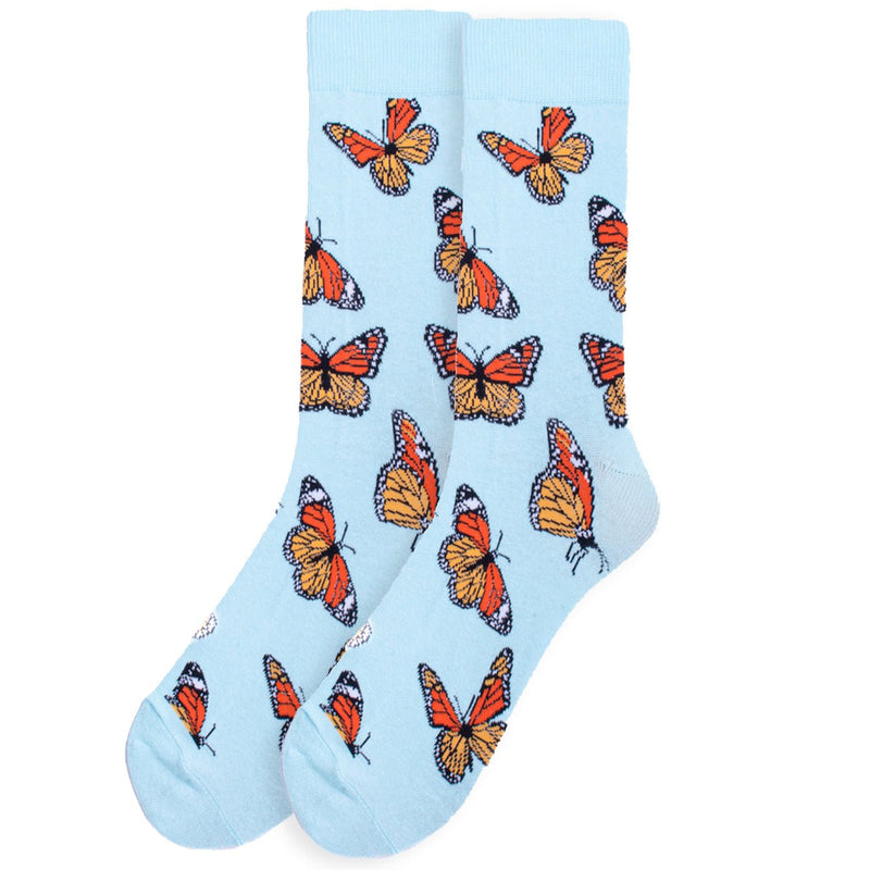 Men's Butterfly Novelty Socks - NVS19648 - TQ - Bundle Bus