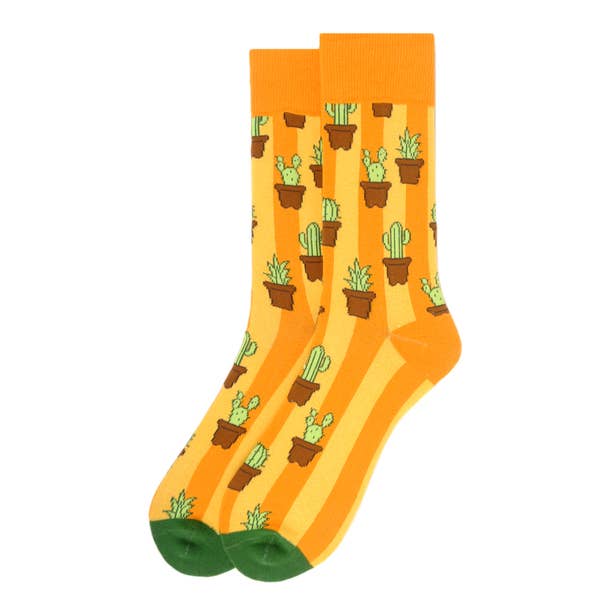 Men's Cactus Novelty Socks - Bundle Bus