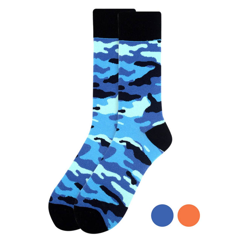 Men's Color Camo Novelty Socks - NVS19288 - Bundle Bus