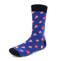 Men's Flags Novelty Socks - NVS1801 - Bundle Bus