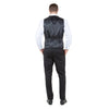 Men's Hybrid - Fit 3 - Piece Suit w/ Satin Shawl Lapel - Bundle Bus