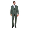 Men's Hybrid - Fit 3pc Sharkskin Suit w/ Expandable Waistband - Bundle Bus