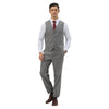 Men's Hybrid - Fit 3pc Tweed Suit w/ Expandable Waistband - Bundle Bus