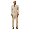 Men's Hybrid - Fit 3pc Tweed Suit w/ Expandable Waistband - Bundle Bus