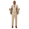 Men's Hybrid - Fit 3pc Tweed Suit w/ Expandable Waistband - Bundle Bus