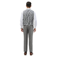 Men's Hybrid - Fit 3pc Tweed Suit w/ Expandable Waistband - Bundle Bus