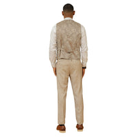 Men's Hybrid - Fit 3pc Tweed Suit w/ Expandable Waistband - Bundle Bus