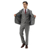 Men's Hybrid - Fit 3pc Tweed Suit w/ Expandable Waistband - Bundle Bus