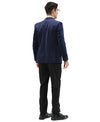 Men's Hybrid Fit Velvet Sport Coat w/ Satin Peak Lapel - Bundle Bus