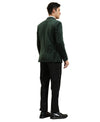 Men's Hybrid Fit Velvet Sport Coat w/ Satin Peak Lapel - Bundle Bus