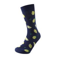 Men's Lemon Novelty Socks - NVS19666 - BL - Bundle Bus