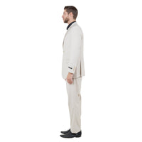 Men's Modern - Fit 3 - Piece Suit Set w/ Jacket, Vest and Pants - Bundle Bus
