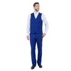 Men's Modern - Fit 3 - Piece Suit Set w/ Jacket, Vest and Pants - Bundle Bus