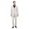 Men's Modern - Fit 3 - Piece Suit Set w/ Jacket, Vest and Pants - Bundle Bus