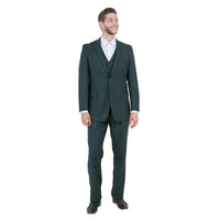Men's Modern - Fit 3 - Piece Suit Set w/ Jacket, Vest and Pants - Bundle Bus