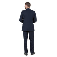 Men's Modern - Fit 3 - Piece Suit Set w/ Jacket, Vest and Pants - Bundle Bus