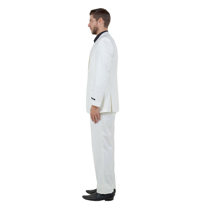 Men's Modern - Fit 3 - Piece Suit Set w/ Jacket, Vest and Pants - Bundle Bus