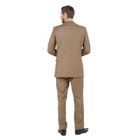 Men's Modern - Fit 3 - Piece Suit Set w/ Jacket, Vest and Pants - Bundle Bus