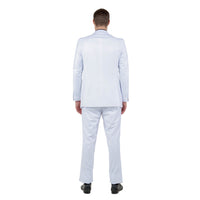 Men's Modern - Fit 3 - Piece Suit Set w/ Jacket, Vest and Pants - Bundle Bus
