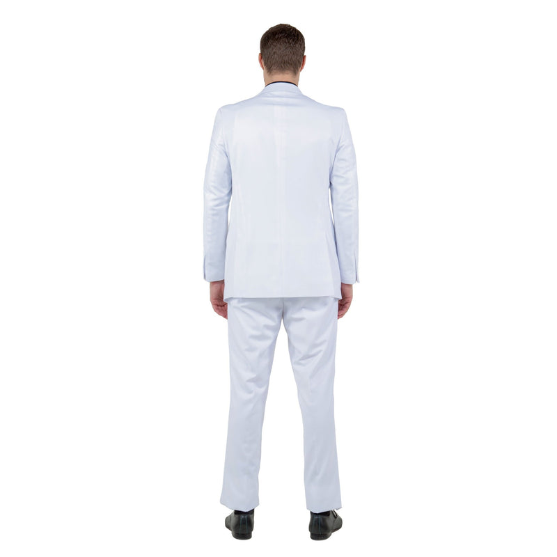 Men's Modern - Fit 3 - Piece Suit Set w/ Jacket, Vest and Pants - Bundle Bus