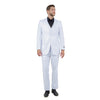 Men's Modern - Fit 3 - Piece Suit Set w/ Jacket, Vest and Pants - Bundle Bus
