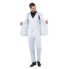 Men's Modern - Fit 3 - Piece Suit Set w/ Jacket, Vest and Pants - Bundle Bus