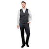 Men's Modern - Fit 3pc Pinstripe Suit, Notch Lapel - Bundle Bus