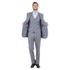 Men's Modern - Fit 3pc Pinstripe Suit, Notch Lapel - Bundle Bus