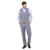 Men's Modern - Fit 3pc Pinstripe Suit, Notch Lapel - Bundle Bus