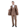 Men's Modern - Fit 3pc Sharkskin Suit Set - Bundle Bus