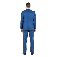 Men's Modern - Fit 3pc Sharkskin Suit Set - Bundle Bus
