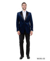 Men's Modern Fit Sport Coat w/ Satin Peak Lapel - Bundle Bus