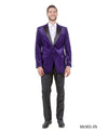 Men's Modern Fit Sport Coat w/ Satin Peak Lapel - Bundle Bus