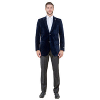 Men's Modern Fit Velvet Blazer Only - Bundle Bus