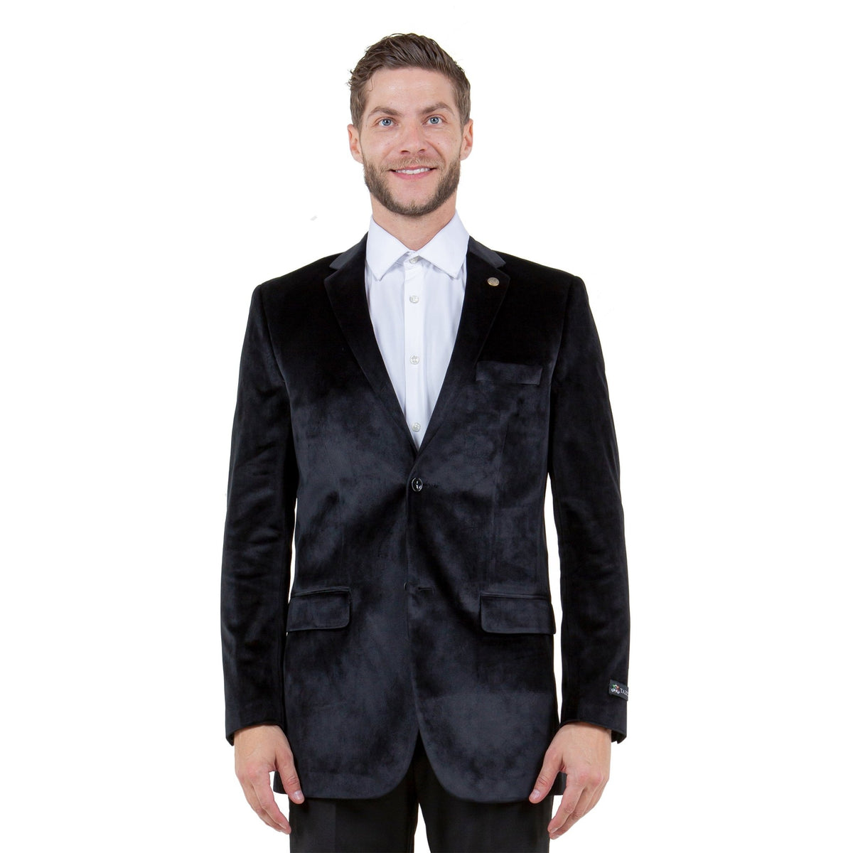 Men's Modern Fit Velvet Blazer Only - Bundle Bus