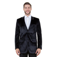 Men's Modern Fit Velvet Blazer Only - Bundle Bus
