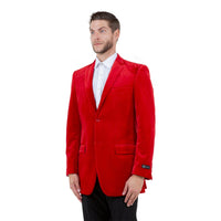 Men's Modern Fit Velvet Blazer Only - Bundle Bus